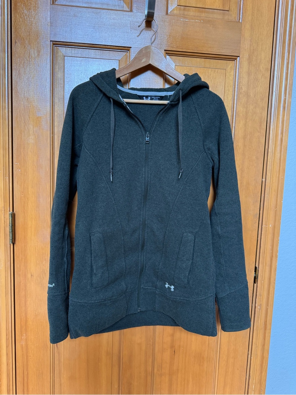 Under Armour Women’s Storm 1 Dark Green Full-Zip Hoodie Sweater Fleece Jacket M